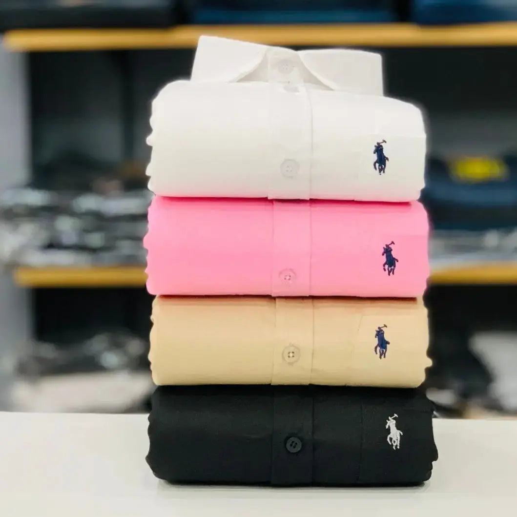 RL Polo Plain Shirts Combo (pack of 4)
