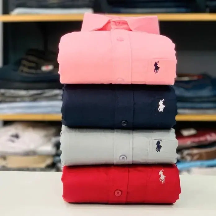 RL Polo Plain Shirts Combo (pack of 4)