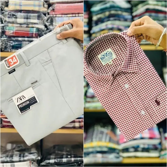 Zara Pant and Rl Polo Shirt Combo